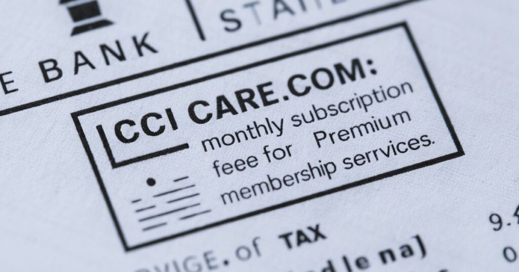 How to Manage CCI CARE.COM Charges