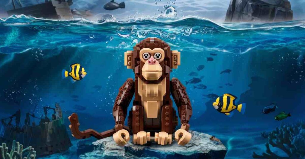 The most intriguing items are often the simplest, like the modest LEGO piece 2550c01. This small brown monkey figure may seem ordinary, but it has a unique charm.